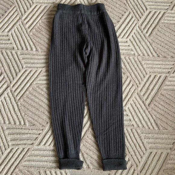 Free People Intimately Around the Clock Knit Jogger Pants Charcoal Size L - Picture 12 of 12